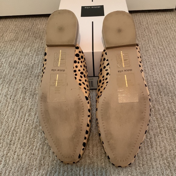 Dolce Vita Halee Leopard Calf Hair Mules - Picture 5 of 5